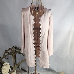 Pink Scalloped Edge Jules & Leopold Size SP Jacket Linen Blend